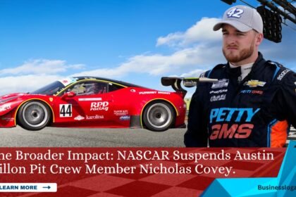 image of nascar suspends austin dillon pit crew member nicholas covey.